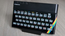The restored ZX Spectrum 48K.