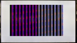 Screen pattern without ROM, indicating that the CPU is working.