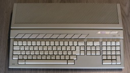 My new Atari ST. Outside it's in a good condition. Even the protective film is still on the Atari badge.
