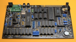 The completed ZX Spectrum replica board with S-Video mod.